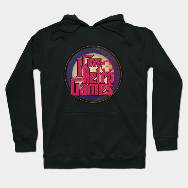 I Love Retro Video Games Hoodie by CTShirts